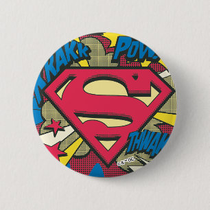 Badge Rond 5 Cm Superman 66