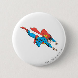 Badge Rond 5 Cm Superman Dives Right