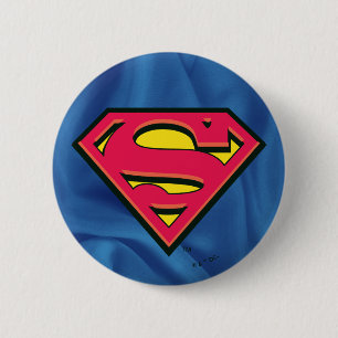 Badge Rond 5 Cm Superman S-Shield   Logo classique