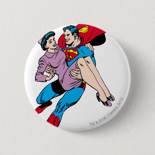 Badge Rond 5 Cm Superman secourt Louis