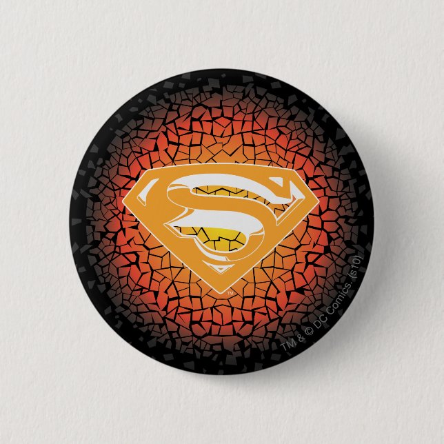 Badge Rond 5 Cm Superman Stylisé | Logo Crackle (Devant)