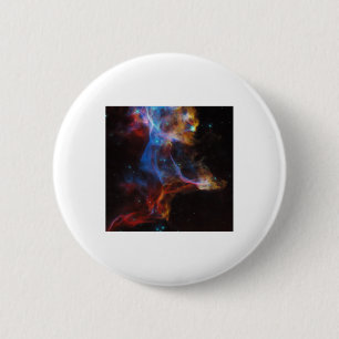 Badge Rond 5 Cm Supernova Reste L'Autocollant Nebula Voile