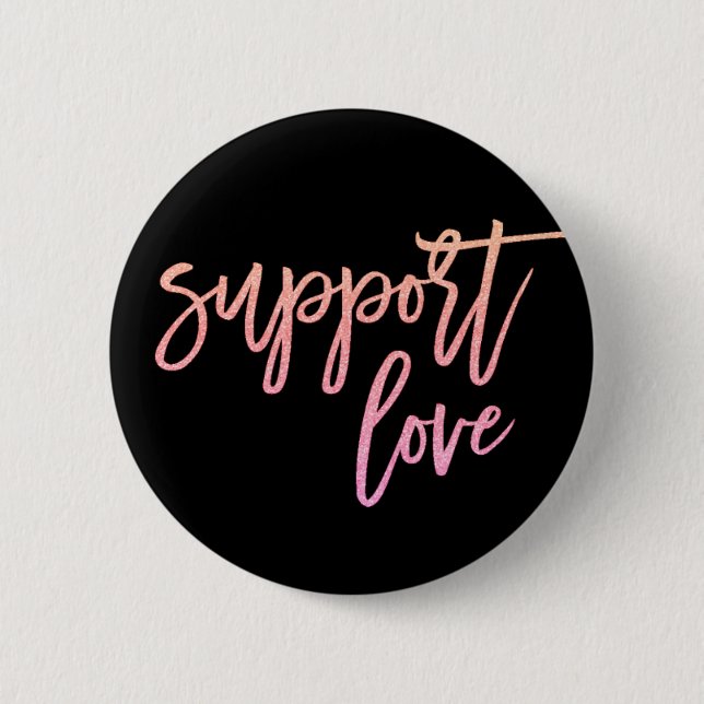 Badge Rond 5 Cm Support de devis Love Gay pride Sunset Pink Partie (Devant)