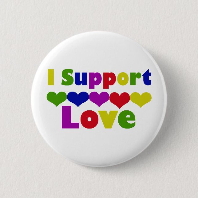Badge Rond 5 Cm Support Love (Devant)