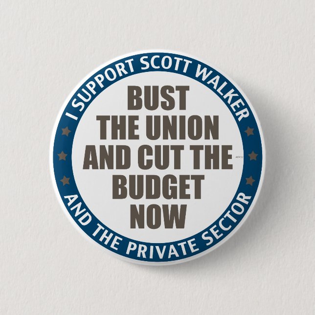Badge Rond 5 Cm Support Scott Walker (Devant)