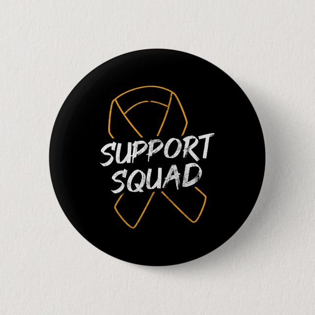 Badge Rond 5 Cm Support Squad Leukemia Cancer Leukemia Aware R (Devant)
