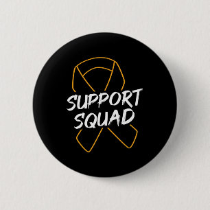 Badge Rond 5 Cm Support Squad Leukemia Cancer Leukemia Aware R