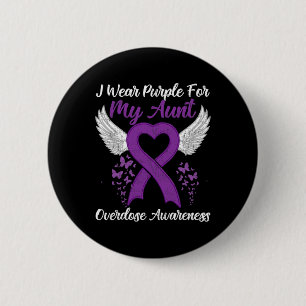 Badge Rond 5 Cm Support Surdose de sensibilisation Mois Costume Ta