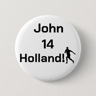 Badge Rond 5 Cm Supporter minimaliste personnalisé Oranje