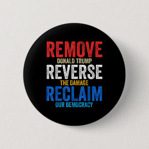 Badge Rond 5 Cm Supprimer Inverser Les Mains De Récupération De La
