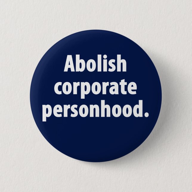 Badge Rond 5 Cm Supprimez le bouton d'entreprise de Personhood (Devant)
