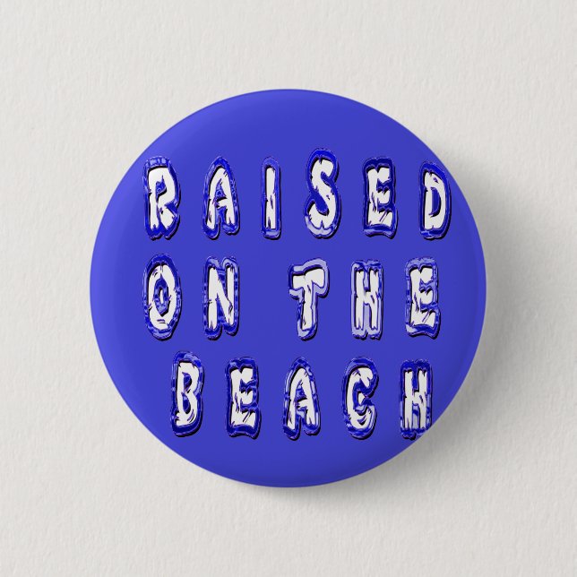 Badge Rond 5 Cm Sur la plage : Un design nautique (Devant)