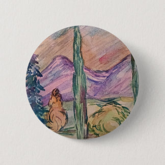 Badge Rond 5 Cm Sur la route pour l'Australie.