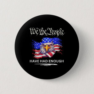 Badge Rond 5 Cm Sur Le Dos- Nous, Les Gens En Avons Assez