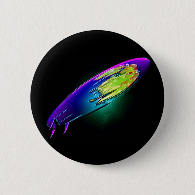 Badge Rond 5 Cm Surboard abstrait (Devant)