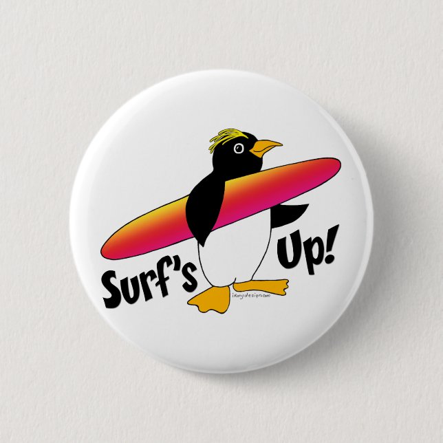 BADGE ROND 5 CM SURF ! (Devant)