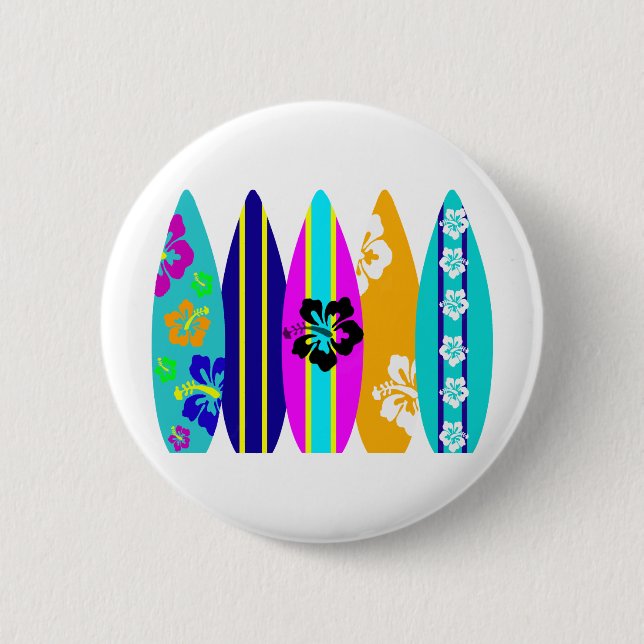 Badge Rond 5 Cm Surf (Devant)