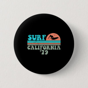 Badge Rond 5 Cm Surf Californie 79 Surf vintage Grunge 