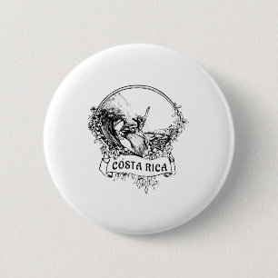 Badge Rond 5 Cm Surf Costa Rica Vintage Rétro Surfeur Throwck Va