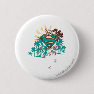 Badge Rond 5 Cm Surf Supergirl