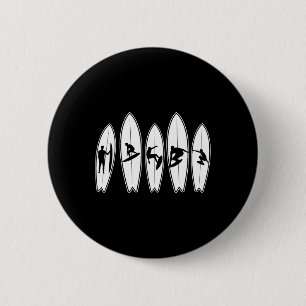 Badge Rond 5 Cm Surf Surfeur Planche de surf Surf