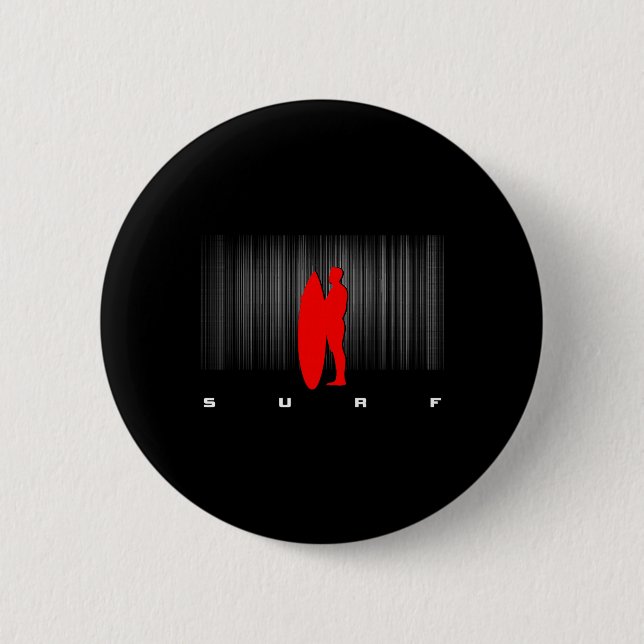 Badge Rond 5 Cm Surf Surfiste Surf  (Devant)
