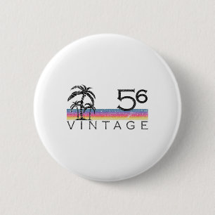 Badge Rond 5 Cm Surf vintage 1956 Coucher de soleil sur l'océan Pa
