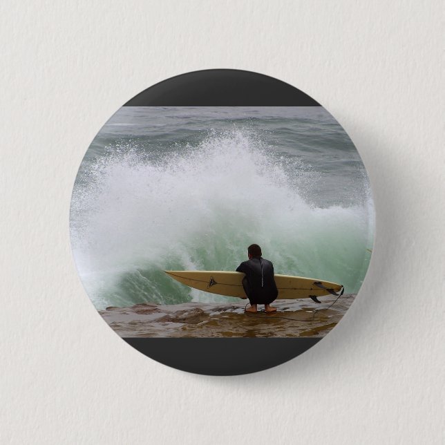 Badge Rond 5 Cm Surfer de surfer (Devant)