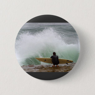 Badge Rond 5 Cm Surfer de surfer