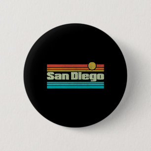 Badge Rond 5 Cm Surfing Californie Ca San Diego années 70 80