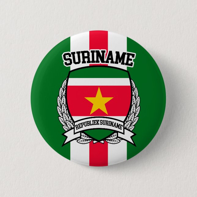 Badge Rond 5 Cm Suriname (Devant)