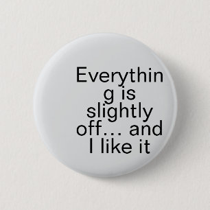 Badge Rond 5 Cm surréalisme moderne, surréaliste légèrement surréa