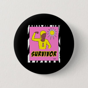 Badge Rond 5 Cm Survivant