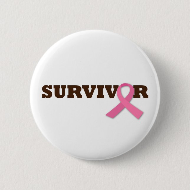 Badge Rond 5 Cm Survivant (Devant)