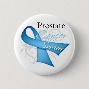 Badge Rond 5 Cm Survivant - Cancer de la prostate