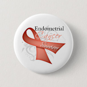 Badge Rond 5 Cm Survivant - Cancer de l'intestin
