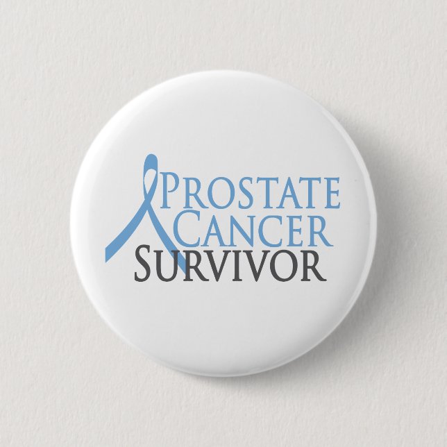 Badge Rond 5 Cm Survivant de cancer de la prostate (Devant)