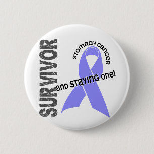 Badge Rond 5 Cm Survivant de cancer de l'estomac