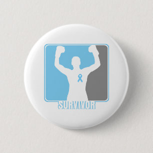 Badge Rond 5 Cm Survivant de gain de cancer de la prostate
