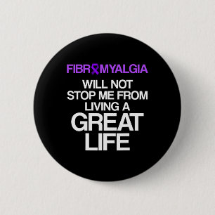 Badge Rond 5 Cm Survivant de la sensibilisation à la fibromyalgie