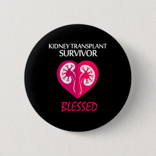 Badge Rond 5 Cm Survivant de la transplantation de maladie