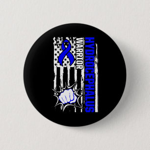 Badge Rond 5 Cm Survivant de l'hydrocéphalie Inspirer le guerrier 