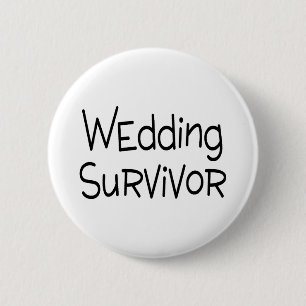 Badge Rond 5 Cm Survivant de mariage