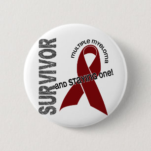Badge Rond 5 Cm Survivant de myélome multiple