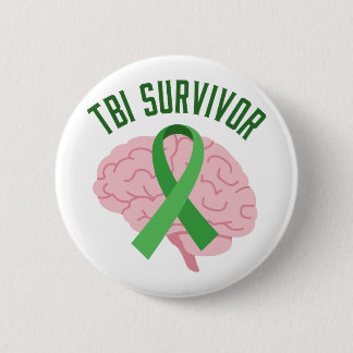 Badge Rond 5 Cm Survivant de TBI