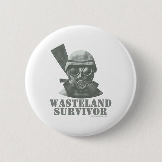 Badge Rond 5 Cm Survivant de terre en friche