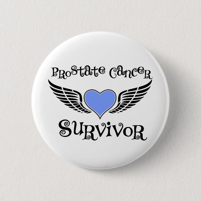 Badge Rond 5 Cm Survivant du cancer de la prostate (Devant)