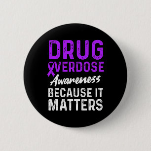 Badge Rond 5 Cm Survivant du guerrier de sensibilisation à la surd