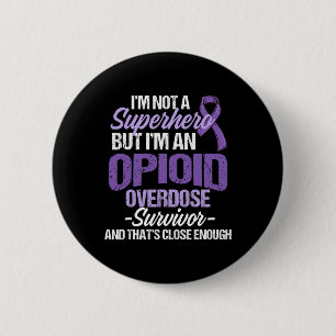 Badge Rond 5 Cm Survivant du guerrier de sensibilisation à la surd
