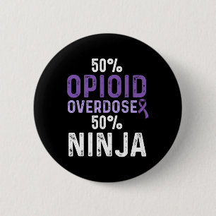 Badge Rond 5 Cm Survivant du guerrier de sensibilisation à la surd